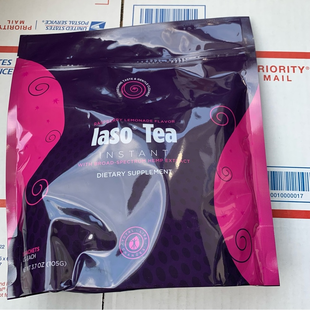 Laso Tea 3 BAGS BUNDLE 25 Sachets in each Bag Raspberry Lemonade Flavor